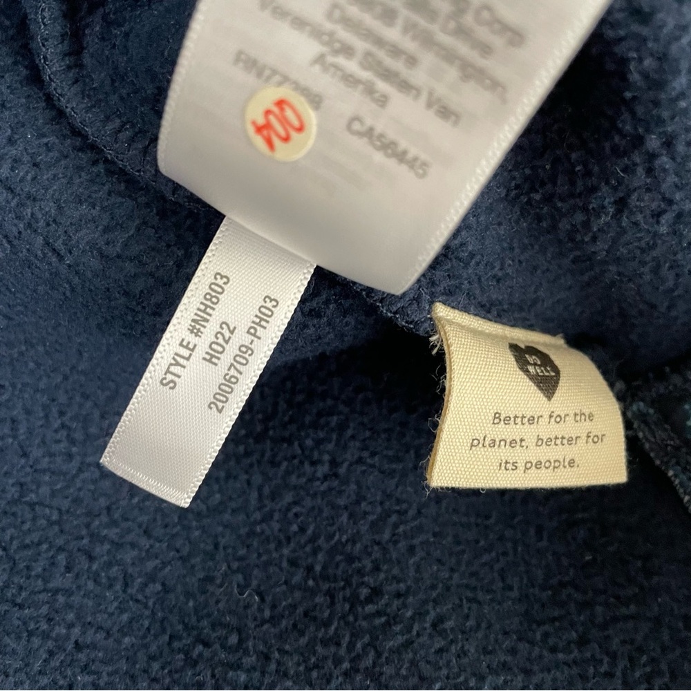Madewell (Re)sourced Sherpa Quilted Zip-Front Jacket Deep Indigo Medium - Picture 10 of 16